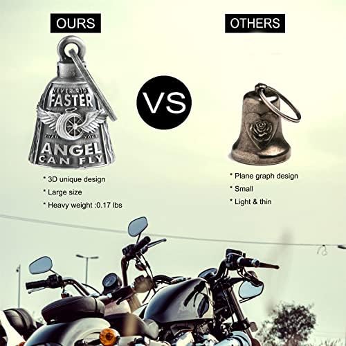 3 Pack Motorcycle Bell with Hanger Biker Accessories