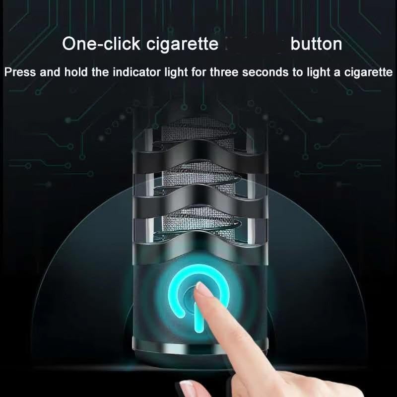 Portable Ashtray With USB Charging and Flameless Lighter