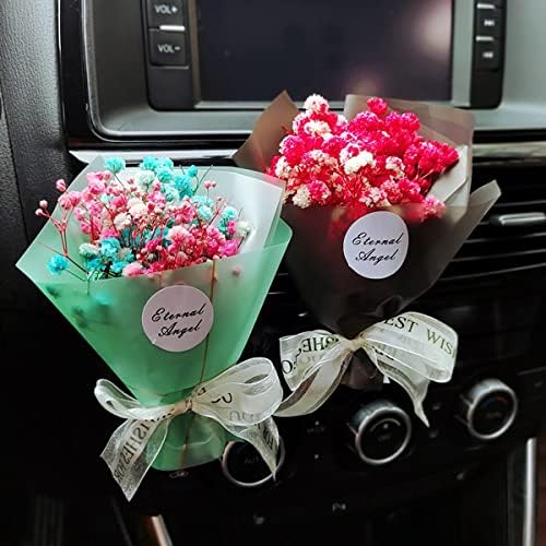 Dried Flower Gypsophila Car Aromatherapy Clip - Black