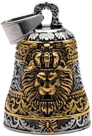 MOYOZZ Royal King Lion Head Motorcycle Bell with Hanger