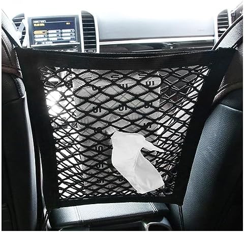 Kewucn 2 Layers Car Mesh Organizer with Elasticity