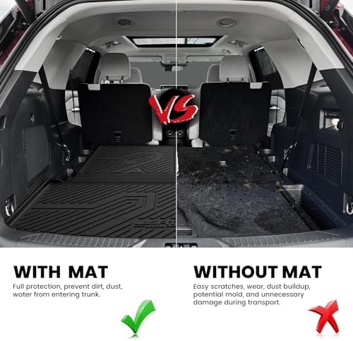 LASFIT Trunk Backrest Mat Ford Explorer 2020-2025 Black