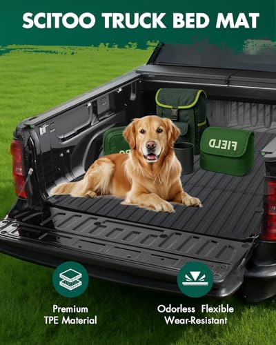 SCITOO Truck Bed Mat for 2024 Toyota Tacoma 6FT