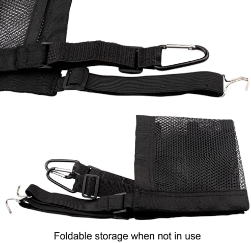 VEHIRIE 3-Layer Seat Back Organizer Black 118x118 Inch