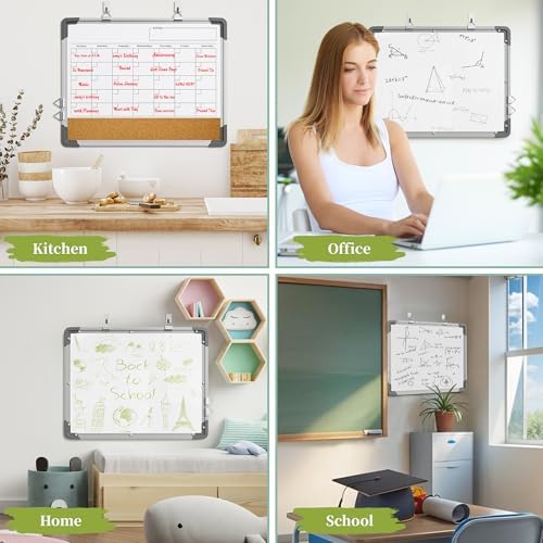 Polegas 17x13 Magnetic Dry Erase Cork Wall Board