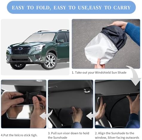 ZOIBV Windshield Sunshade for Subaru Forester 2019-2024