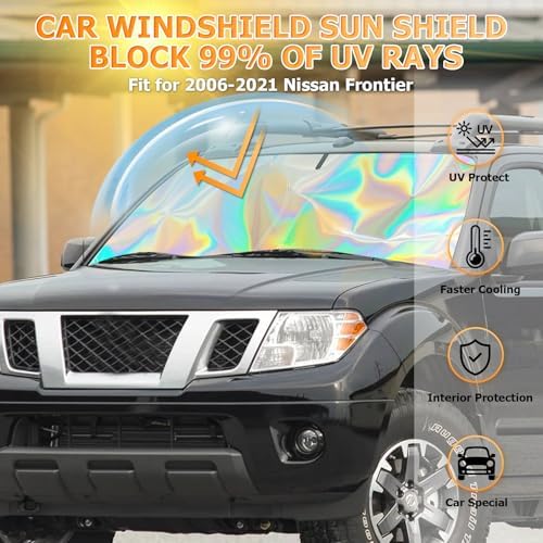 Bestview Windshield Sun Shade for Nissan Frontier 2006-2021