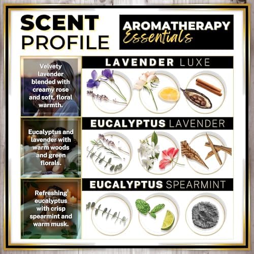 Urban Naturals Aromatherapy Diffuser 3 Pack - Calming Scents Long Lasting Made in USA