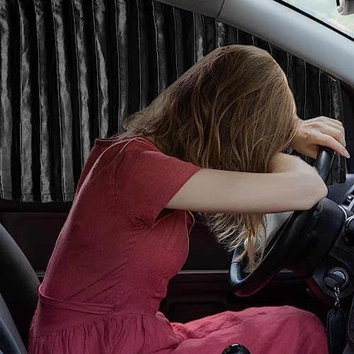 ZATOOTO 4 PCS Side Window Sun Shade Black Privacy Cover