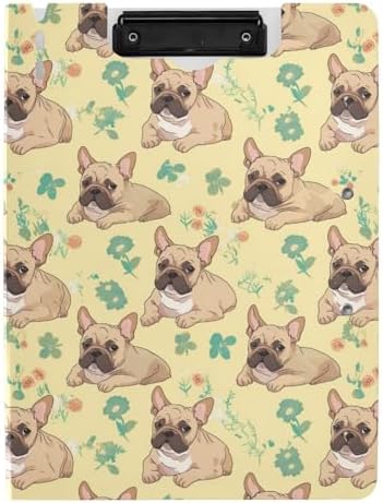 Cute Brown French Bulldog A4 Clipboard Folder
