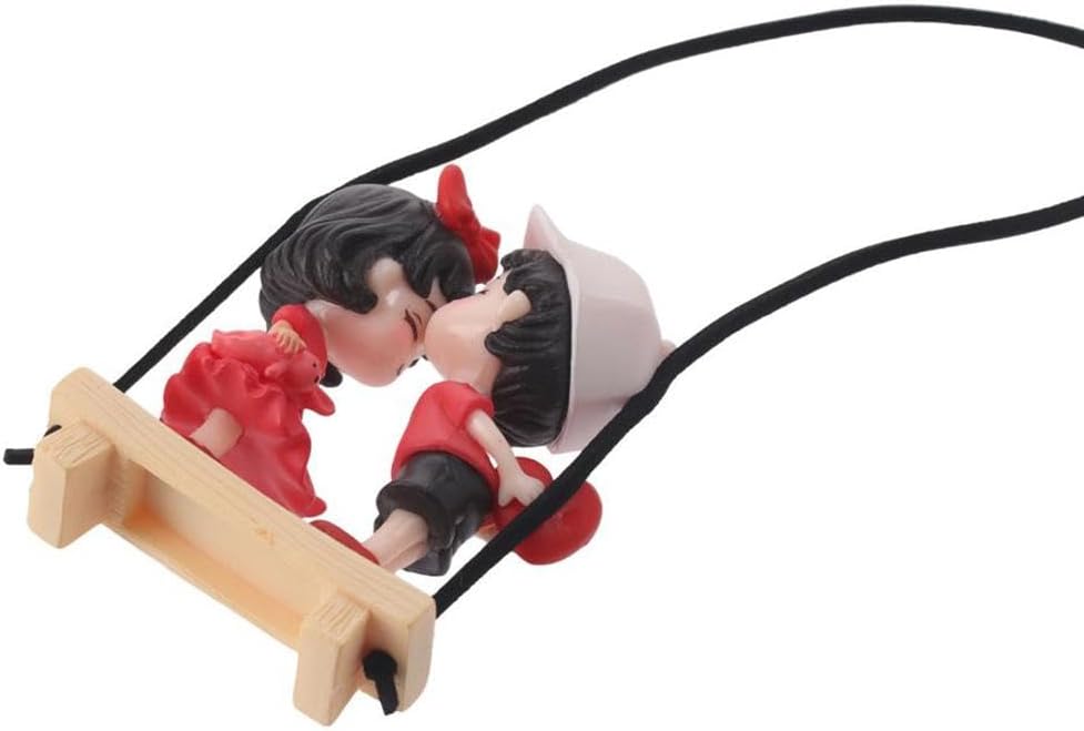 Cute Swinging Couple Car Hanging Pendant