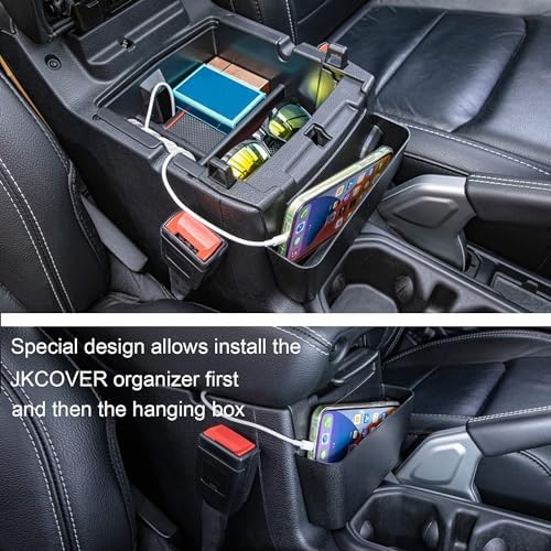 3PCS Center Console Organizer Tray for Wrangler and Gladiator 2018-2024