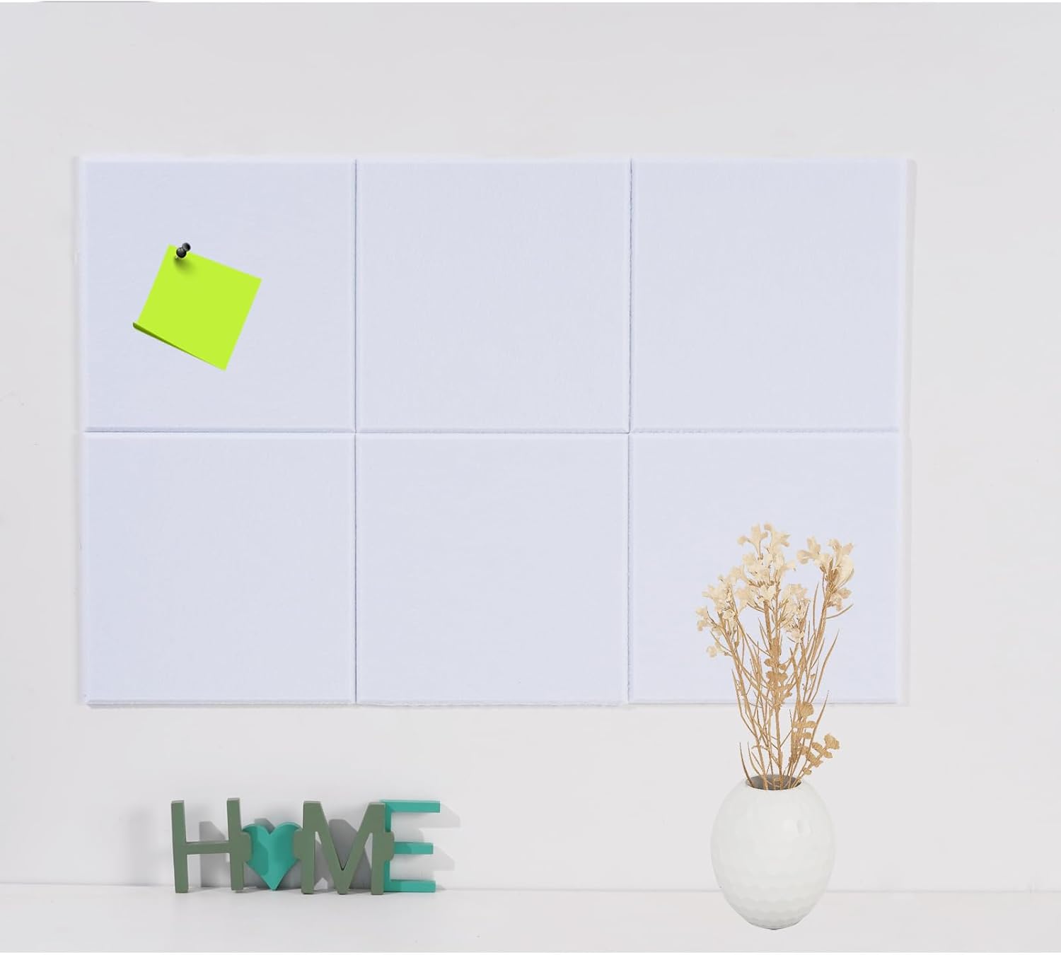 Felt Bulletin Board with Adhesive Tabs 6 Pcs 36x24 Inches