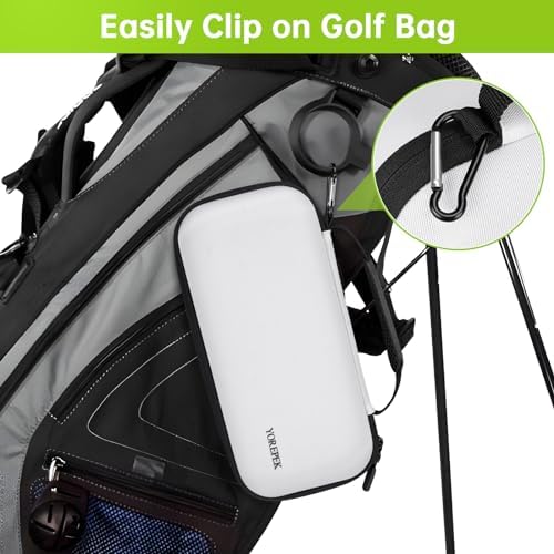 YOREPEK Golf Glove Case with Dividers and Shaper Black