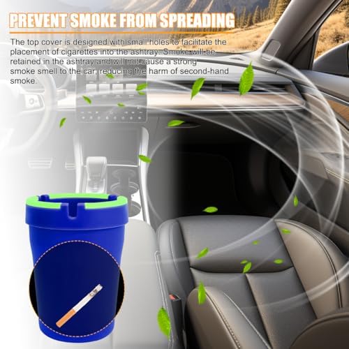 Mandark 2PCS Glow In The Dark Car Ashtray Set