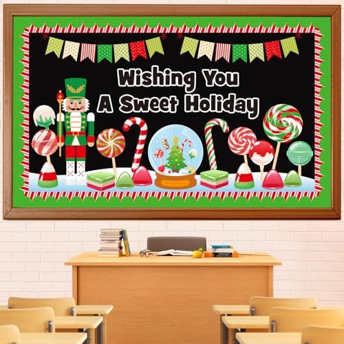 Glicholi Christmas Peppermint Bulletin Board Set