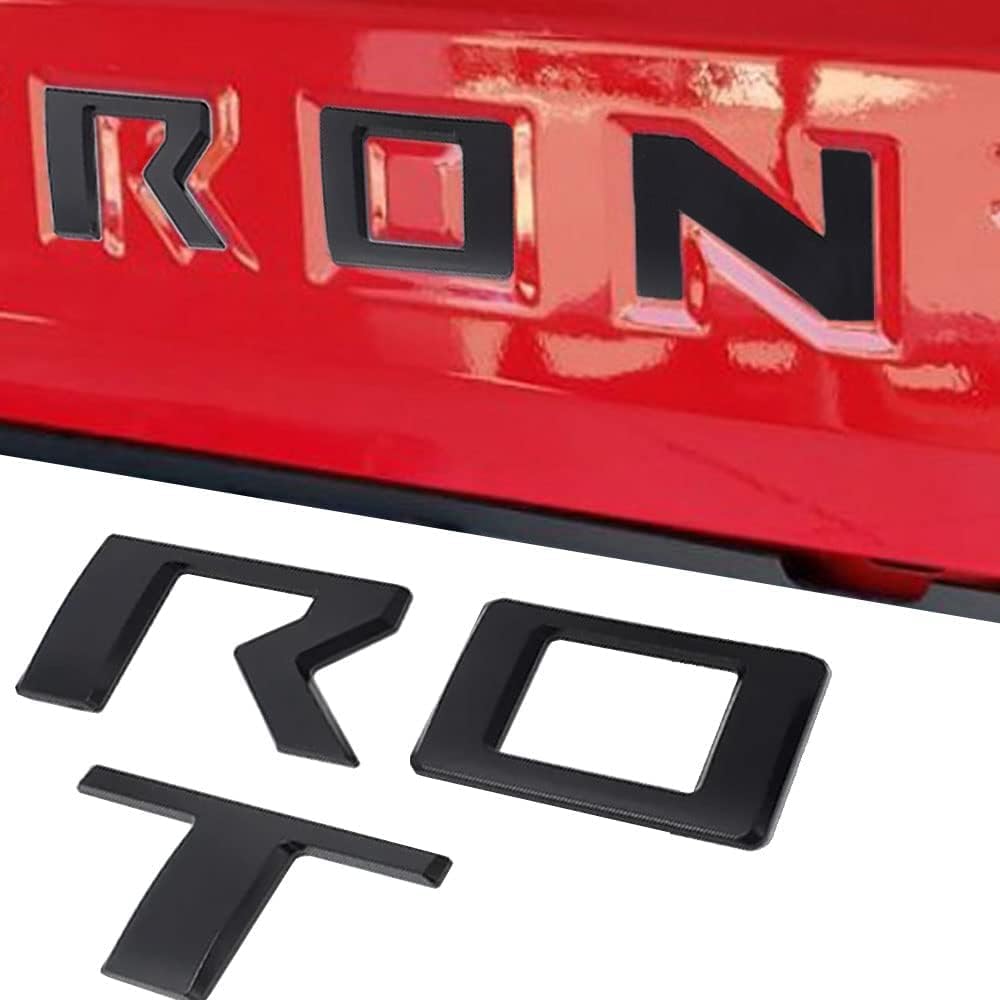 Tailgate Insert Letters for 2022-2024 Frontier with Matte Black 3D Emblems