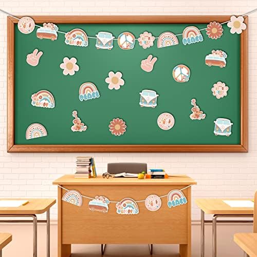 48PCS Hippie Retro Bulletin Board Decor Set