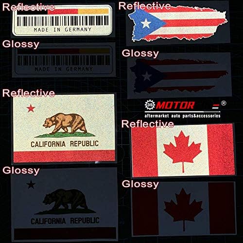 2pcs 4 Reflective Israel Emblem Decal Sticker for Vehicles