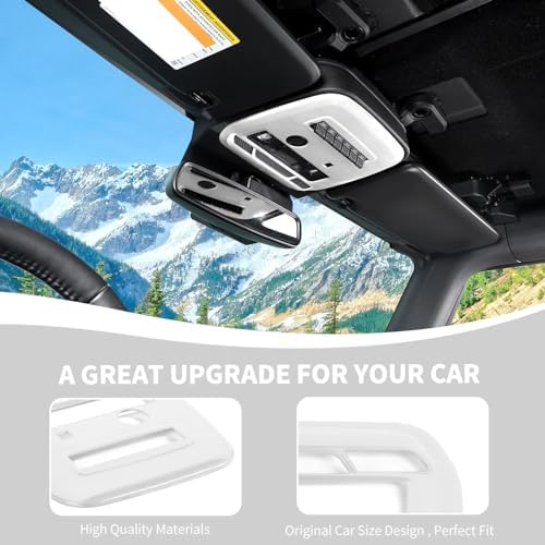 RAZPOY Bronco Front Reading Light Panel Trim Cover - White