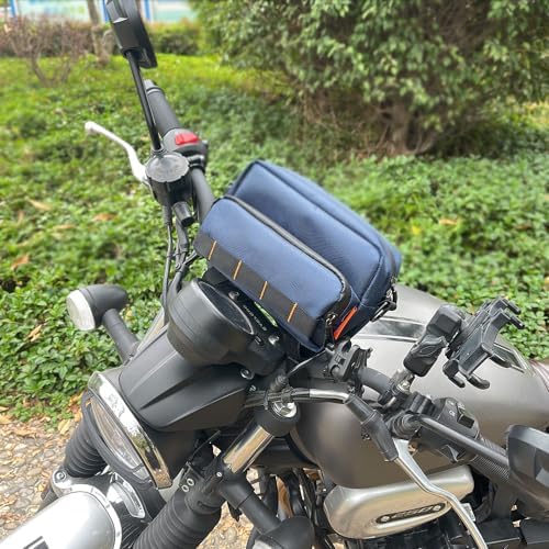 reygeak Motorcycle Handlebar Bag with Shoulder Strap