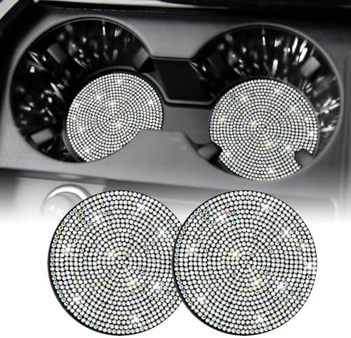 SINGARO Bling Cup Holder Coasters for Car 2PCS