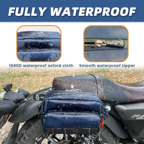 reygeak Motorcycle Handlebar Bag with Shoulder Strap