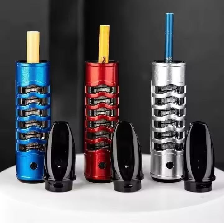 USB Rechargeable Ashtray with Flameless Lighter Red