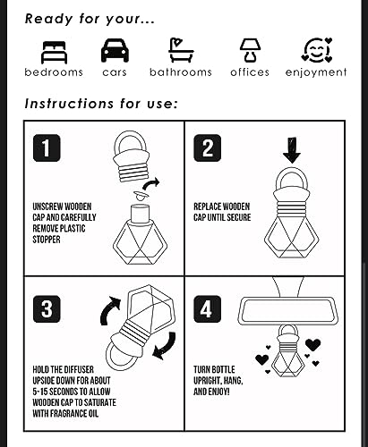 Handmade Hanging Car Fragrance Diffuser Aloha