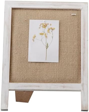 SOFE Linen Bulletin Board Small 12x15 Freestanding Tabletop Display