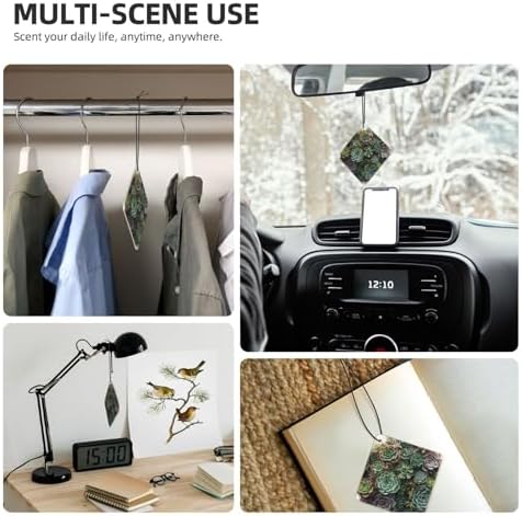 WEIHAKO 6 Pcs Car Air Freshener Cards Hanging Scented Decor