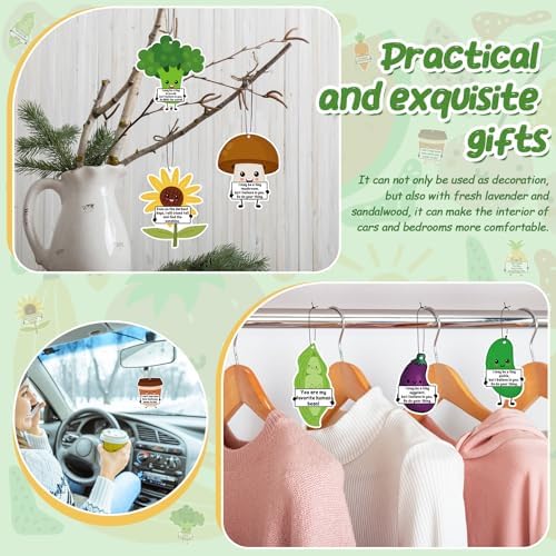 10 Pcs 10 Style Positive Car Air Fresheners with Scented Incense Chips