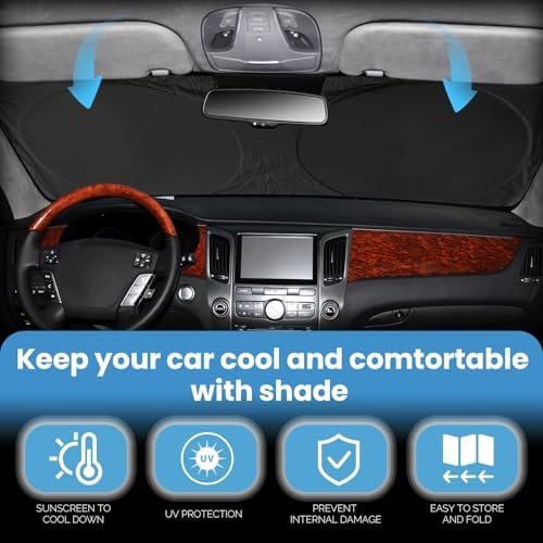Foldable 2 Layer Windshield Sunshade for Chevy Trax 2013-2025