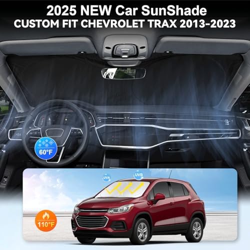 Foldable 2 Layer Windshield Sunshade for Chevy Trax 2013-2025
