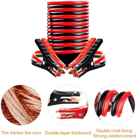 Car Emergency Kit with Jumper Cables and Safety Tools