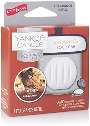 Yankee Candle Leather Car Air Freshener Refill