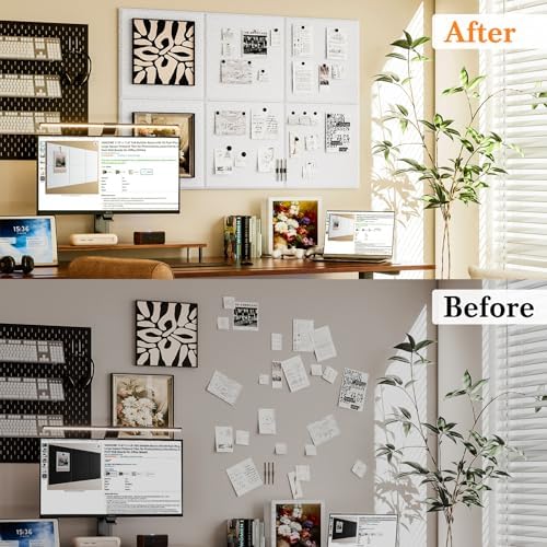 VANCORE 6 Pack Felt Bulletin Boards with Push Pins