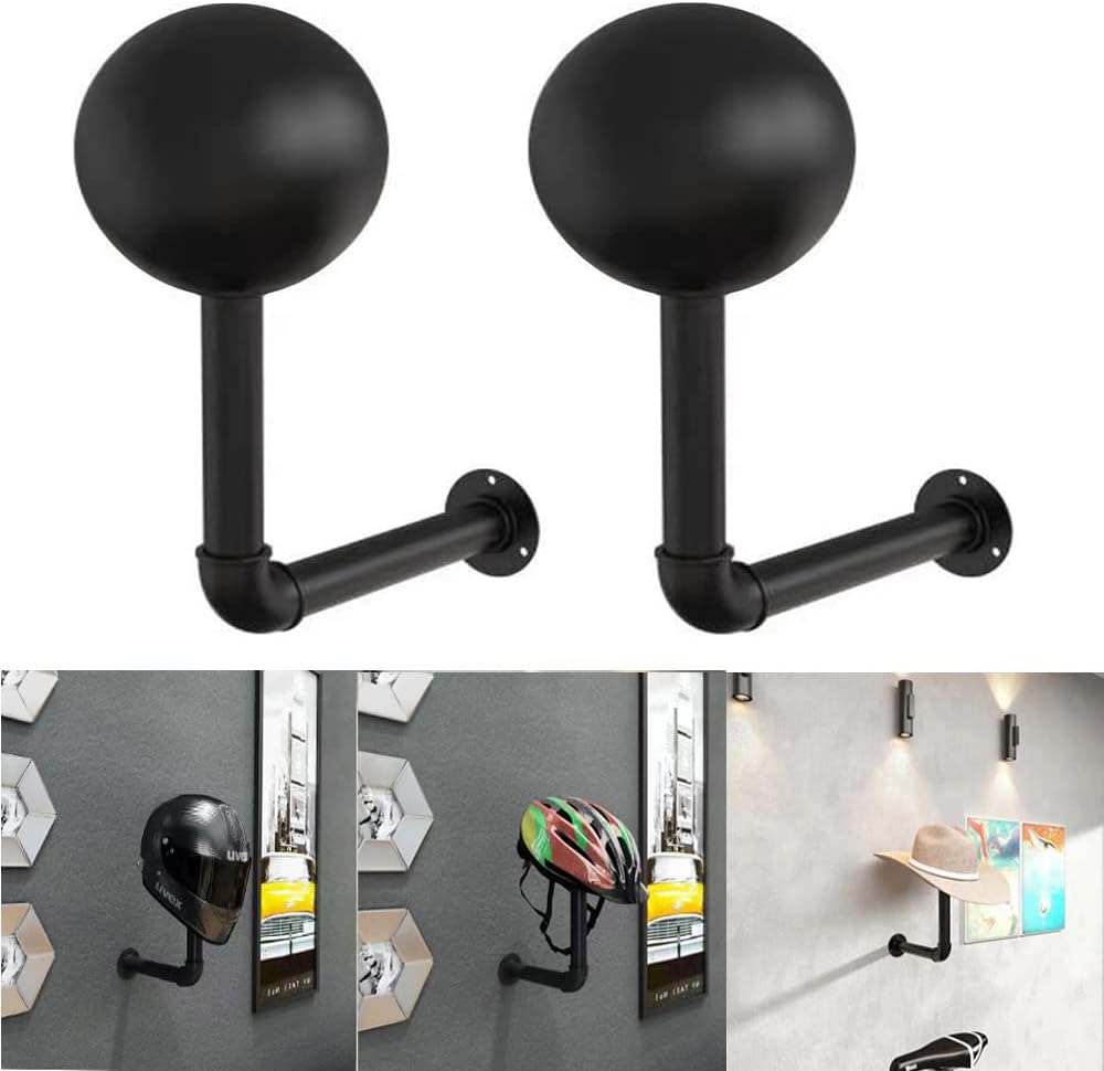 PEI Motorcycle Helmet Holder Wall Mount Rack
