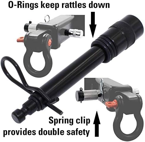 TowWorks 79631 Unique Keyed Hitch Lock with Extra Long Pin