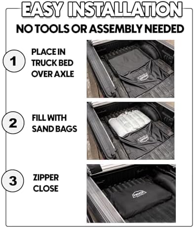 Truck Secure Traction Weight Organizer for Pickup Beds