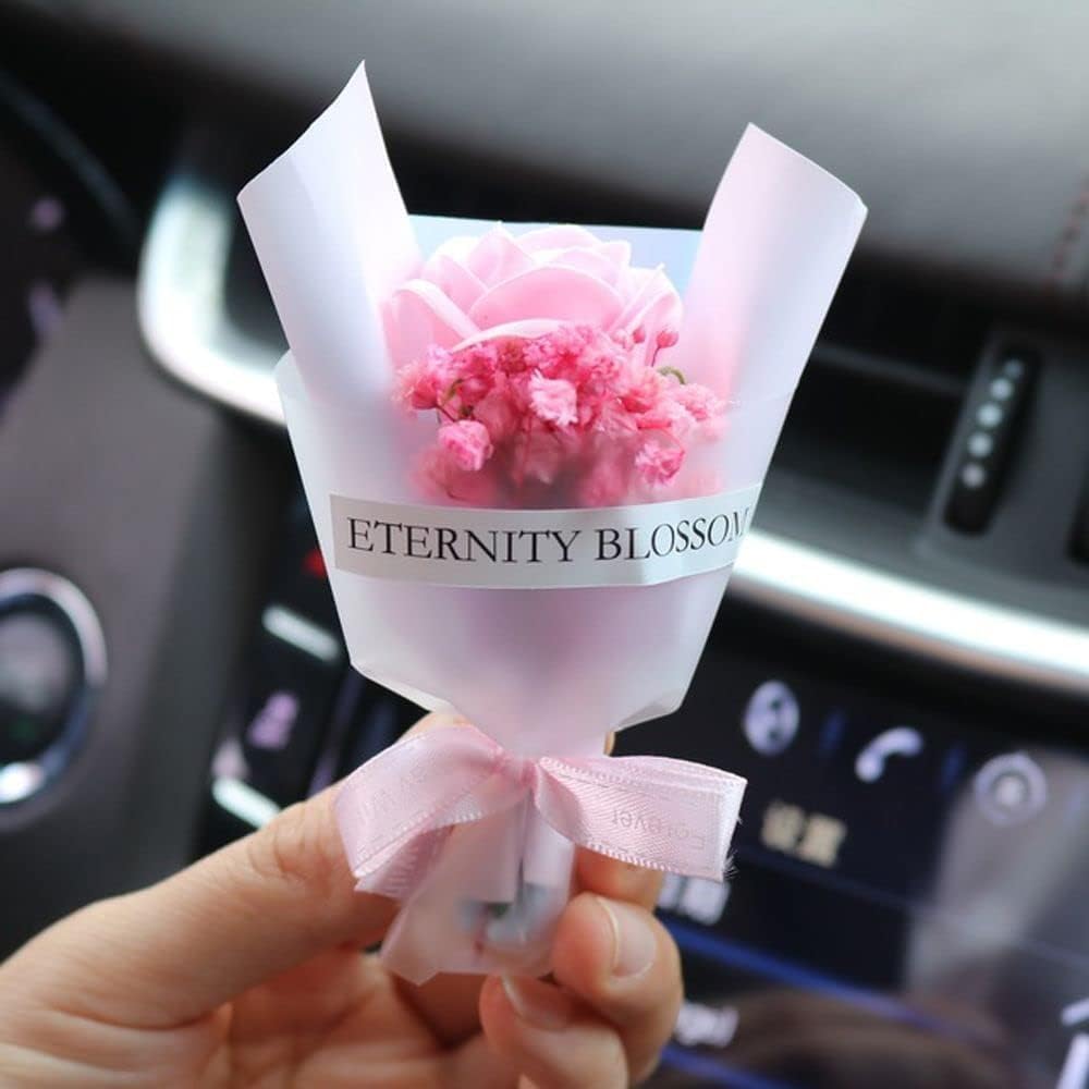 Fresh Flowers Mini Dried Bouquet for Car Air Vent Clips