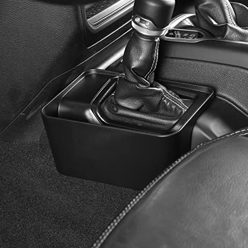 PDKLIN Jeep JL Gear Shift Organizer Tray Bin Black