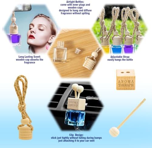 21 Pcs 8ml Clear Car Air Freshener Set