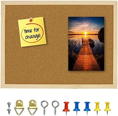 OWLKELA Cork Board 146x11 Notice Pin Board