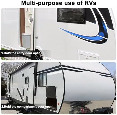2 Pcs Magnetic Door Holder for RV Door Open White