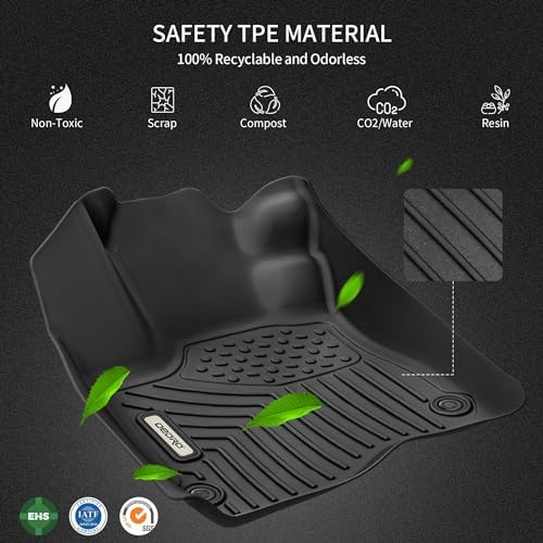 OEDRO Floor Mats for 2022-2025 Nissan Pathfinder 3 Row Set