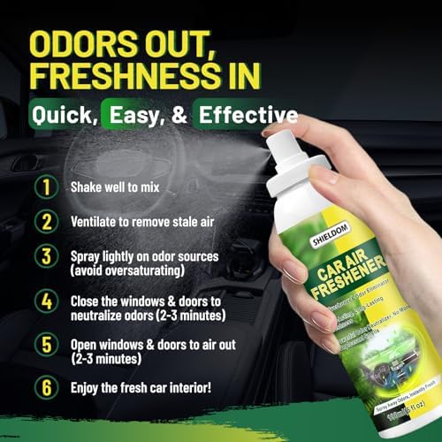 SHIELDOM Car Odor Eliminator Spray 6oz