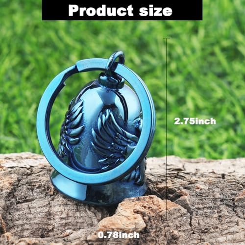 Motorcycle Cross Bell - Key Chain Biker Bells for Luck and Protection
