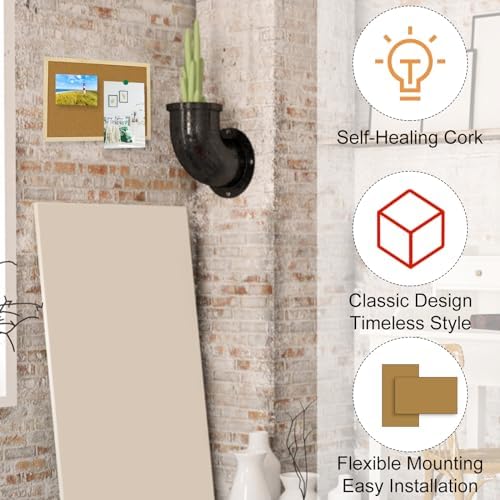 OWLKELA Cork Board 146x11 Notice Pin Board