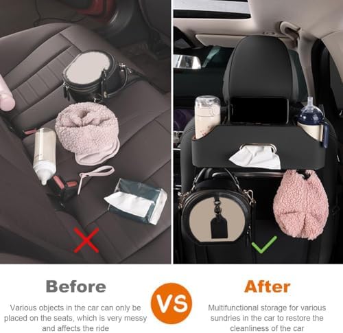 Car Seat Back Organizer - Tidy Storage for Travel and Family